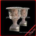 Carved Standing Flower Pot Sculpture YL-H058